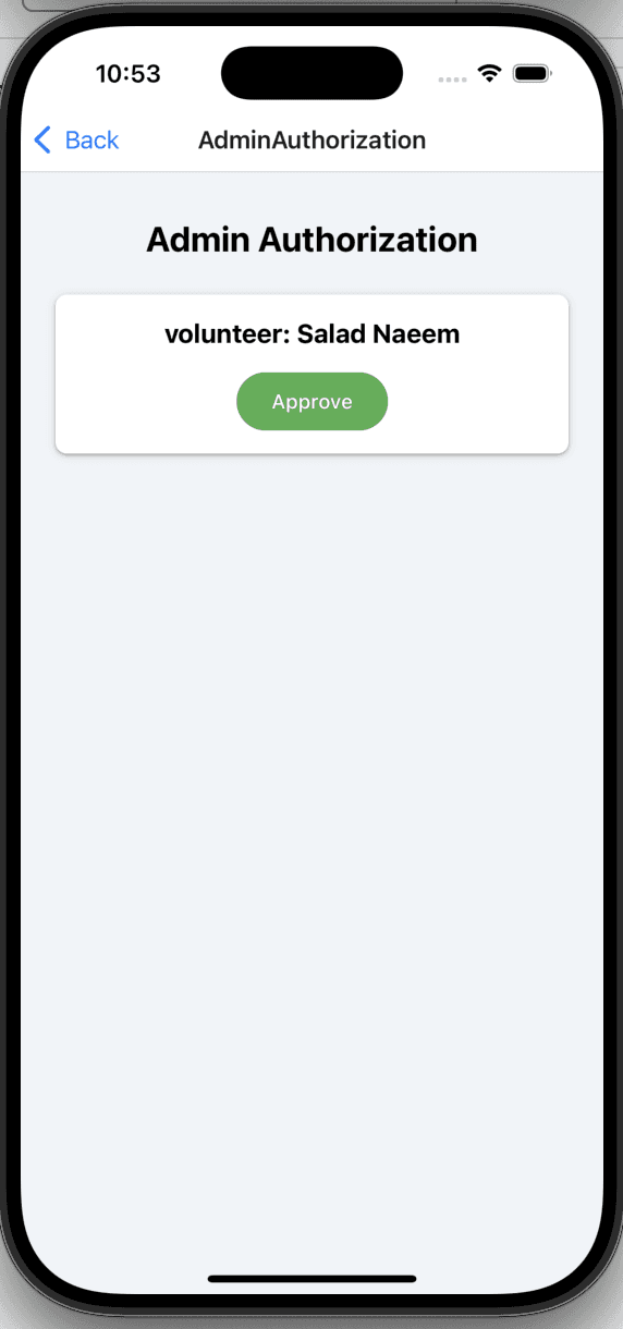 Admin Authorization Page